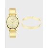Kelton Montre Cuir<Coffret x Nilaï Paris - Montre Colorama or / Jonc Eternity or