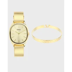 Kelton Montre Cuir<Coffret x Nilaï Paris - Montre Colorama or / Jonc Eternity or