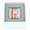 Les Interchangeables Montre Fabriquée En France<Coffret A57203 - Montre Ruban Bracelet Corail Boîtier Doré Rose Femme