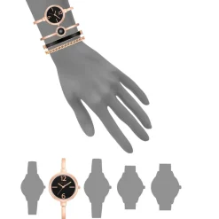 Anne Klein Montre Acier<Coffret Montre Femme AK-3290BKST