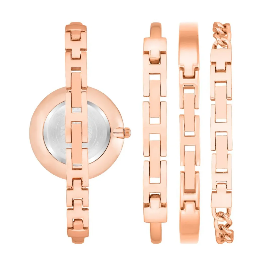 Anne Klein Montre Acier<Coffret Montre Femme AK-3290BKST