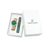 Pierre Lannier Montre Cuir<Coffret Montre Femme Betty - 351J562 Bracelet Cuir Vert