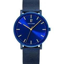 Pierre Lannier Montre Cuir<Coffret Montre Homme Essential - 388C466 Bracelet Cuir Bleu