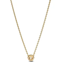 Pandora Collier Et Pendentif<Collier avec Pendentif Halo Rond Pavé