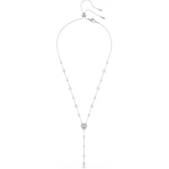 Swarovski Collier Et Pendentif<Collier en Y Ariana Grande x , Tailles variées, Cœur, Blanc, Métal rhodié