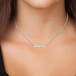 Athème Collier Et Pendentif<Collier et pendentif B2689-ARGENT-AMOUR Femme