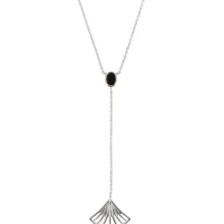 Kosma Paris Collier Et Pendentif<Collier et pendentif Kosma Arielle BNS08197- - Métal é & Onyx Noir Femme Argent