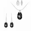 So Charm Bijoux Collier Et Pendentif<Collier et pendentif So Charm cristal goutte noire - Collier Femme