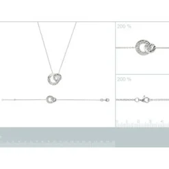 Maison de la Bijouterie Collier Et Pendentif<Collier fantaisie double rond martelé Femme WYZ63U45 Argent