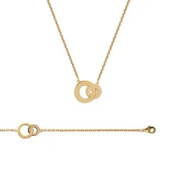 Maison de la Bijouterie Collier Et Pendentif<Collier fantaisie double rond Femme plaqué or UYZZ6445