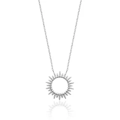 Maison de la Bijouterie Collier Et Pendentif<Collier fantaisie soleil Femme argent WYZ60Y45