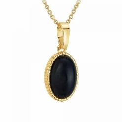 Angèle M Bijoux Collier Et Pendentif<Collier femme B2458-BLACK-ONYX - Angèle M