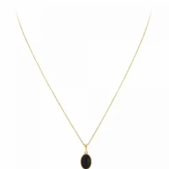 Angèle M Bijoux Collier Et Pendentif<Collier femme B2458-BLACK-ONYX - Angèle M