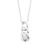 Maison de la Bijouterie Collier Et Pendentif<Collier femme argent rhodié blanc serti clos - VW34Z545