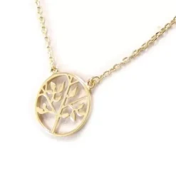 Maison de la Bijouterie Collier Et Pendentif<Collier Femme fantaisie arbre de vie plaqué or UYZY6545