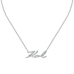 Karl Lagerfeld Bijoux Collier Et Pendentif<Collier Femme Karl Lagerfeld Symbol - KLAYD04 Acier Argent
