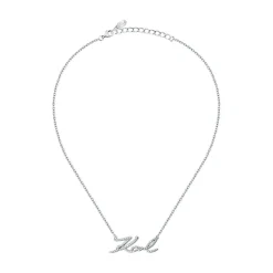 Karl Lagerfeld Bijoux Collier Et Pendentif<Collier Femme Karl Lagerfeld Symbol - KLAYD04 Acier Argent