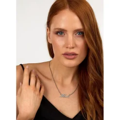 Karl Lagerfeld Bijoux Collier Et Pendentif<Collier Femme Karl Lagerfeld Symbol - KLAYD04 Acier Argent