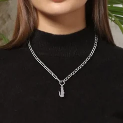 Lacoste Collier Et Pendentif<Collier Femme Crocodile - 2040553 Acier Rose