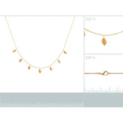 Maison de la Bijouterie Collier Et Pendentif<Collier Femme Sensimio UYZ53W45 Plaqué or