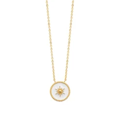 Maison de la Bijouterie Collier Et Pendentif<Collier Femme Sensimio UYZ6W445 Plaqué or