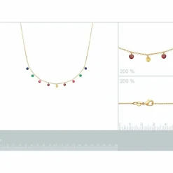 Maison de la Bijouterie Collier Et Pendentif<Collier Femme Sensimio UW34V345 Plaqué or