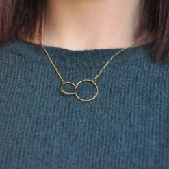 Maison de la Bijouterie Collier Et Pendentif<Collier Femme Sensimio UYZZ5U45 Plaqué or