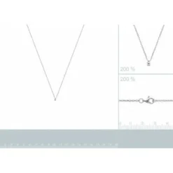 Maison de la Bijouterie Collier Et Pendentif<Collier Femme Sensimio VW30W345 Argent