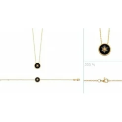 Maison de la Bijouterie Collier Et Pendentif<Collier Femme Sensimio UYZ6W345 Plaqué or