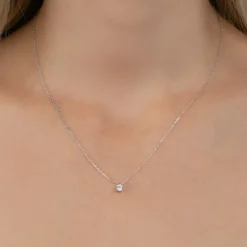 Maison de la Bijouterie Collier Et Pendentif<Collier Femme Sensimio VW30W445 Argent