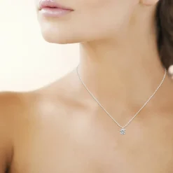Maison de la Bijouterie Collier Et Pendentif<Collier Femme Sensimio VW30W645 Argent