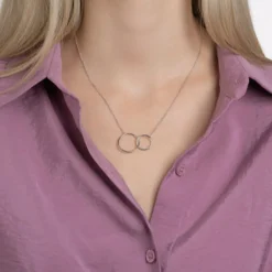 Maison de la Bijouterie Collier Et Pendentif<Collier Femme Sensimio WYZZ5U45 Argent