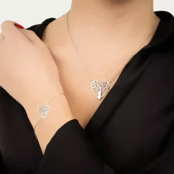 Maison de la Bijouterie Collier Et Pendentif<Collier Femme Sensimio WYZ45445 Argent