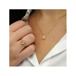 Maison de la Bijouterie Collier Et Pendentif<Collier Femme Sensimio UW3ZY645 Plaqué or