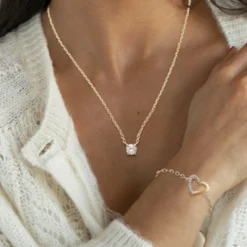 Maison de la Bijouterie Collier Et Pendentif<Collier Femme plaqué or oxyde zyrconium 6,5 mm UWZ00Y45