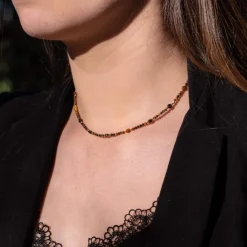 Sloya Collier Et Pendentif<Collier Femme Paloma en pierres Oeil de Tigre