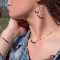 Sloya Collier Et Pendentif<Collier Femme Piana en pierres Lapis-lazuli
