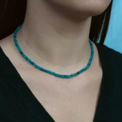 Sloya Collier Et Pendentif<Collier Femme Serena en pierres Apatite Bleu
