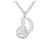 So Charm Bijoux Collier Et Pendentif<Collier Femme So Charm - B1498-D - Collier Initiale Argenté