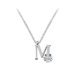 So Charm Bijoux Collier Et Pendentif<Collier Femme So Charm - B1498-M - Collier Initiale Argenté