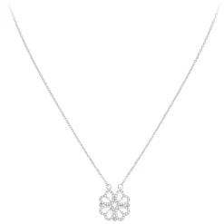 So Charm Bijoux Collier Et Pendentif<Collier Femme So Charm - B3133-ARGENT - Collier Trèfle Argenté