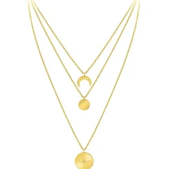 So Charm Bijoux Collier Et Pendentif<Collier Femme So Charm - BD2920-DORE-DIAMANT - Collier Mode Doré