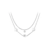 So Charm Bijoux Collier Et Pendentif<Collier Femme So Charm - B2411-ARGENT+B2382-ARGENT-10001-CRYS - Collier Mode Argenté