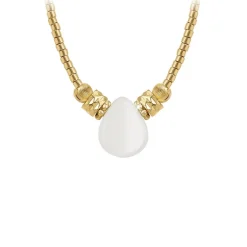 So Charm Bijoux Collier Et Pendentif<Collier Femme So Charm - B4179-BLANC - Collier Mode Doré