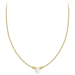 So Charm Bijoux Collier Et Pendentif<Collier Femme So Charm - B4179-BLANC - Collier Mode Doré