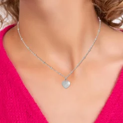 So Charm Bijoux Collier Et Pendentif<Collier Femme So Charm - BD4097- - Collier Coeur é Argent