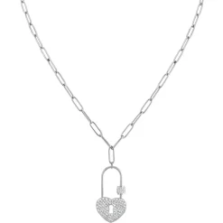 So Charm Bijoux Collier Et Pendentif<Collier Femme So Charm - B3270-ARGENT - Collier Cadenas Argenté