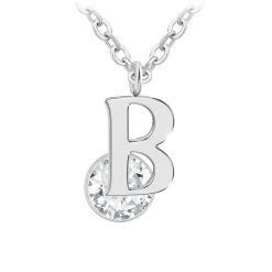 So Charm Bijoux Collier Et Pendentif<Collier Femme So Charm - B1498-B - Collier Initiale Argenté