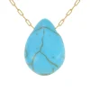 So Charm Bijoux Collier Et Pendentif<Collier Femme So Charm - B2498-TURQUOISE - Collier Mode Doré