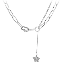 So Charm Bijoux Collier Et Pendentif<Collier Femme So Charm - B3248-ARGENT - Collier Mode Argenté